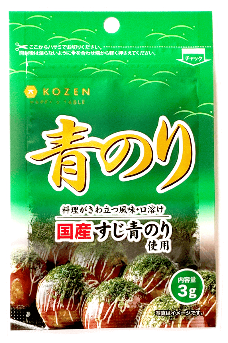 国産青のり3g – 海苔の小善本店オンラインショップ